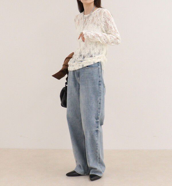 fredy emue「ドロストアシメレースプルオーバーカットソー」|Tシャツ・カットソー|