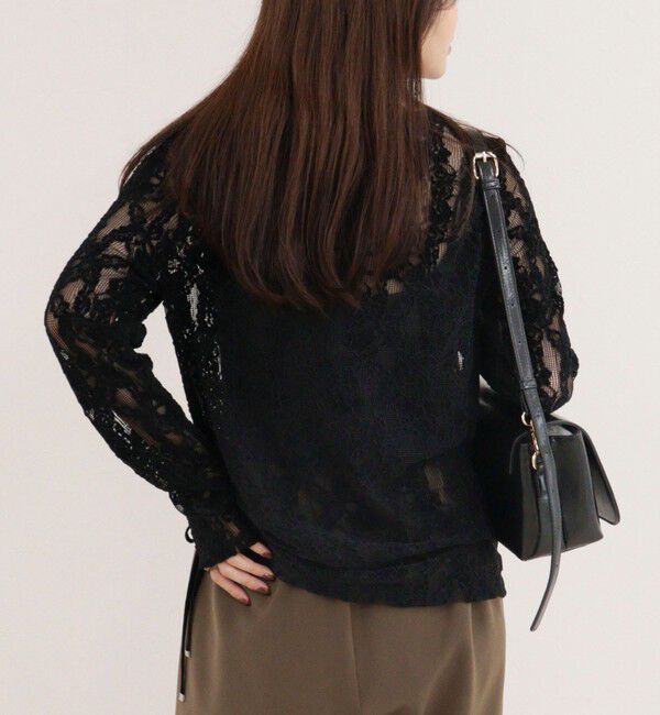 fredy emue「ドロストアシメレースプルオーバーカットソー」|Tシャツ・カットソー|