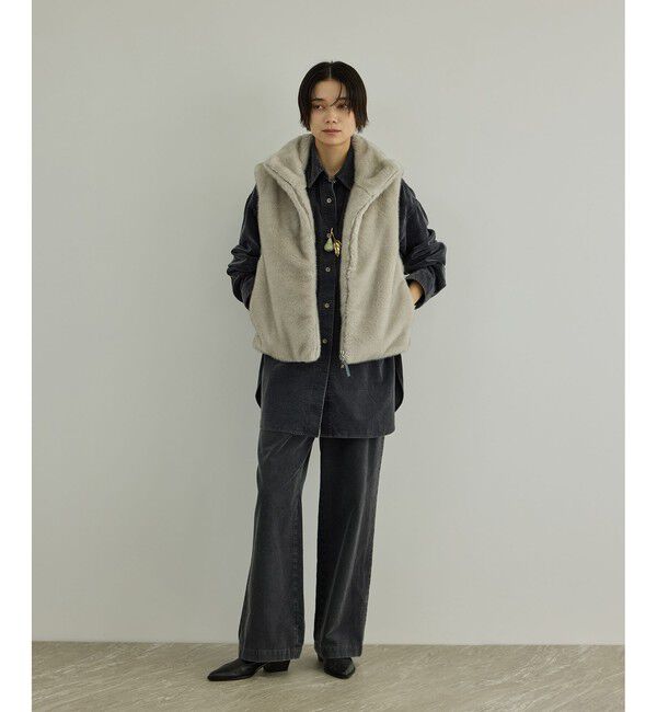 SALON adam et rope'「【W S（ドゥーブル）】ミドルヒールレザーミュール」|その他|