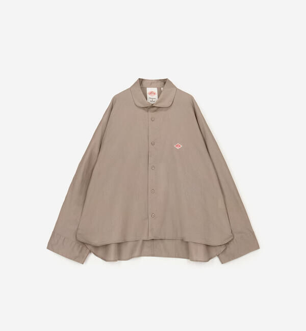 DANTON「DANTON | コットンツイル ドルマンスリーブ長袖シャツ WOMEN」|シャツ・ブラウス|TAUPE
