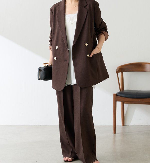  「【リバイバル】ウールライクダブルジャケット／カセット服」|テーラードジャケット|