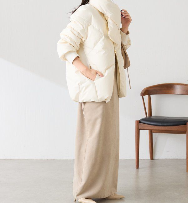  「【TAION別注モデル】マフラー付きノーカラーダウン」|その他|