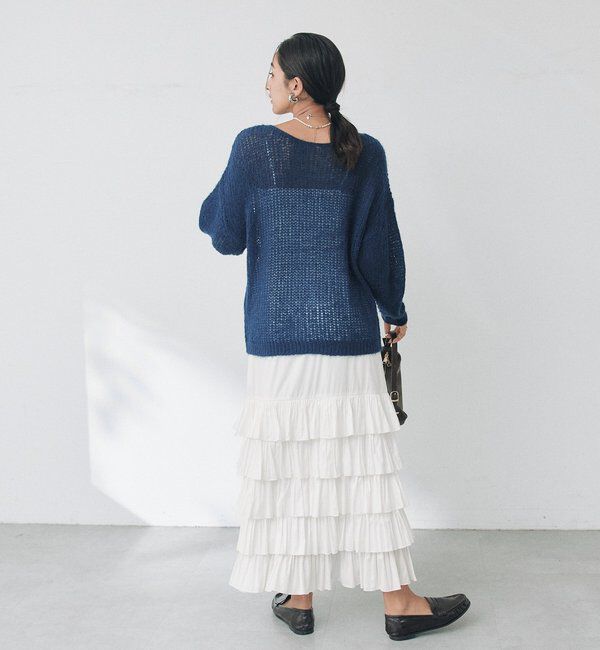  「【2サイズ展開】カッセンフリルロングスカート」|スカート|