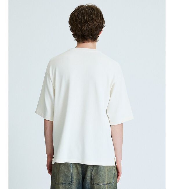 ABAHOUSE「【接触冷感】 サマーニットTシャツ / オーバーサイズ」|Tシャツ・カットソー|