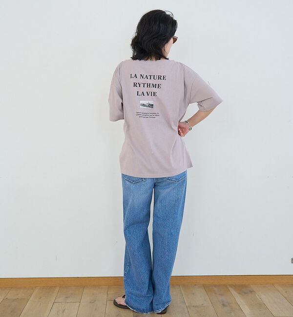 Rouge vif「ボートネックロゴTシャツ」|Tシャツ・カットソー|