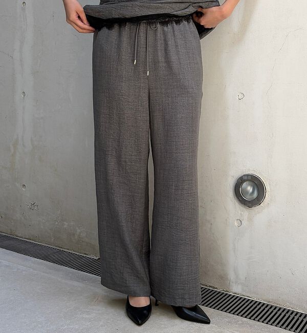 Rouge vif「【2点セット/WEB限定】カルゼヴィンテージセットアップ/スキッパー裾レースブラ」|シャツ・ブラウス|