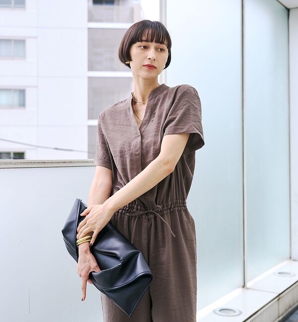 Rouge vif「【一部店舗 / WEB限定】Vネックレーヨンコンビネゾン / オールインワン /」|オールインワン|
