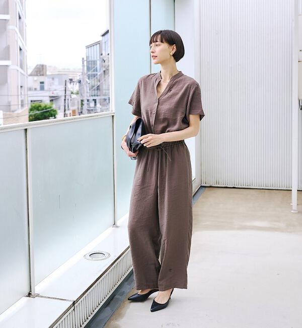 Rouge vif「【一部店舗 / WEB限定】Vネックレーヨンコンビネゾン / オールインワン /」|オールインワン|