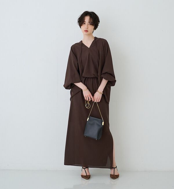 Rouge vif「【セットアップ対応】フィブリルイージーサイドスリットスカート/ウエストゴム」|スカート|