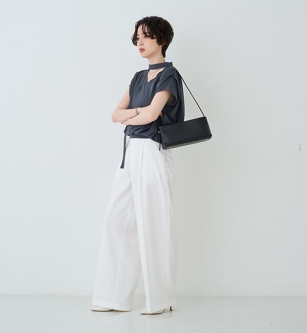 Rouge vif「【PUNTI. / プンティ】レザーワンショルダーバッグ PORTRAIT-ON」|ショルダー・メッセンジャー|