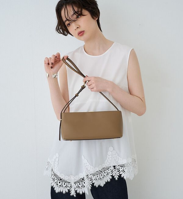 Rouge vif「【PUNTI. / プンティ】レザーワンショルダーバッグ PORTRAIT-ON」|ショルダー・メッセンジャー|