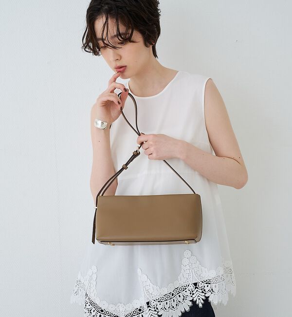 Rouge vif「【PUNTI. / プンティ】レザーワンショルダーバッグ PORTRAIT-ON」|ショルダー・メッセンジャー|