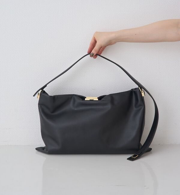 Rouge vif「【PUNTI. / プンティ】3WAYレザークラッチバッグ/ショルダー付き/GR」|ショルダー・メッセンジャー|