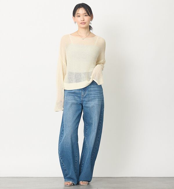 abahouse mavie「シアーニットプルオーバー」|ニット・セーター|