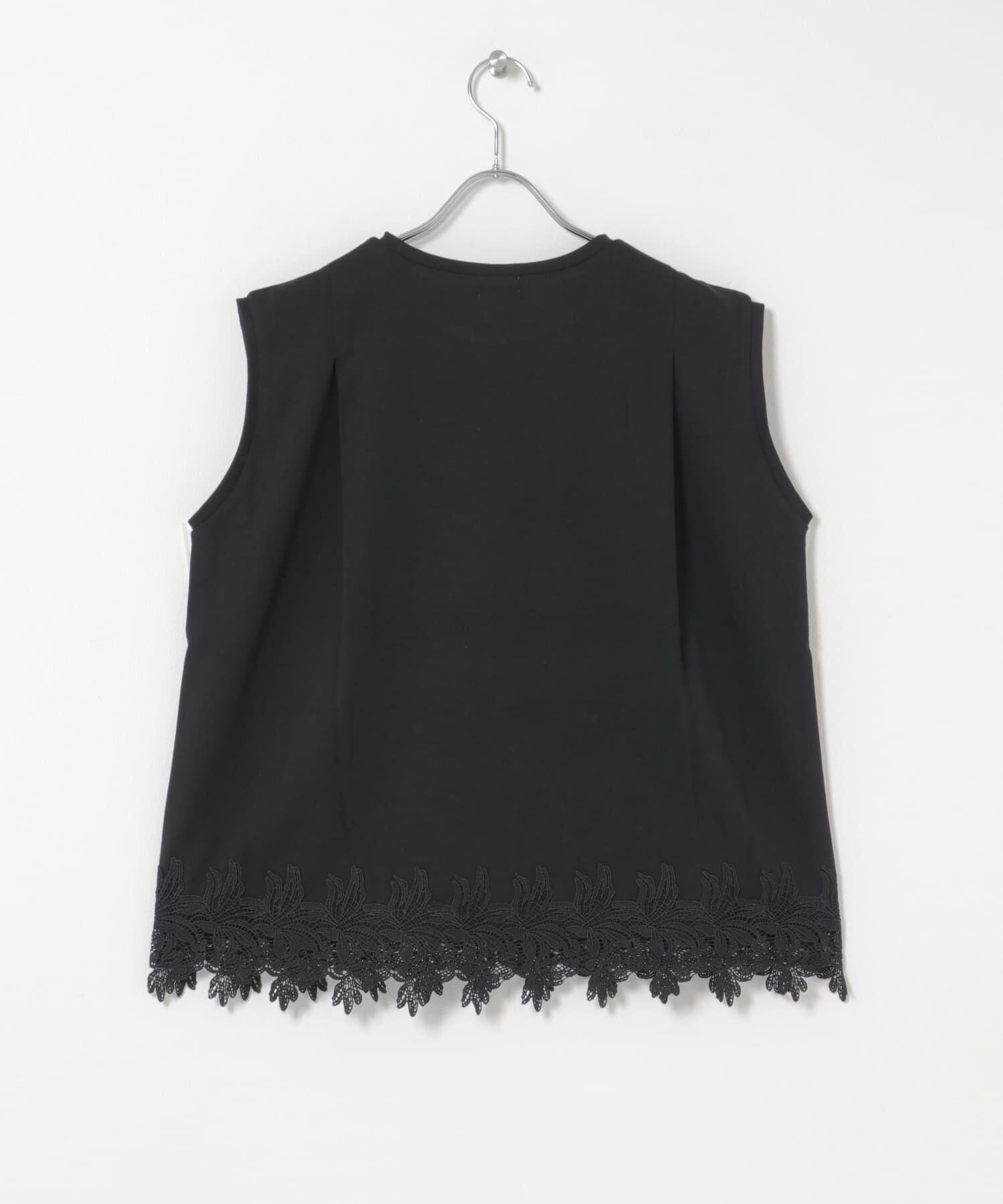 URBAN RESEARCH DOORS「裾レースノースリーブプルオーバー」|Tシャツ・カットソー|