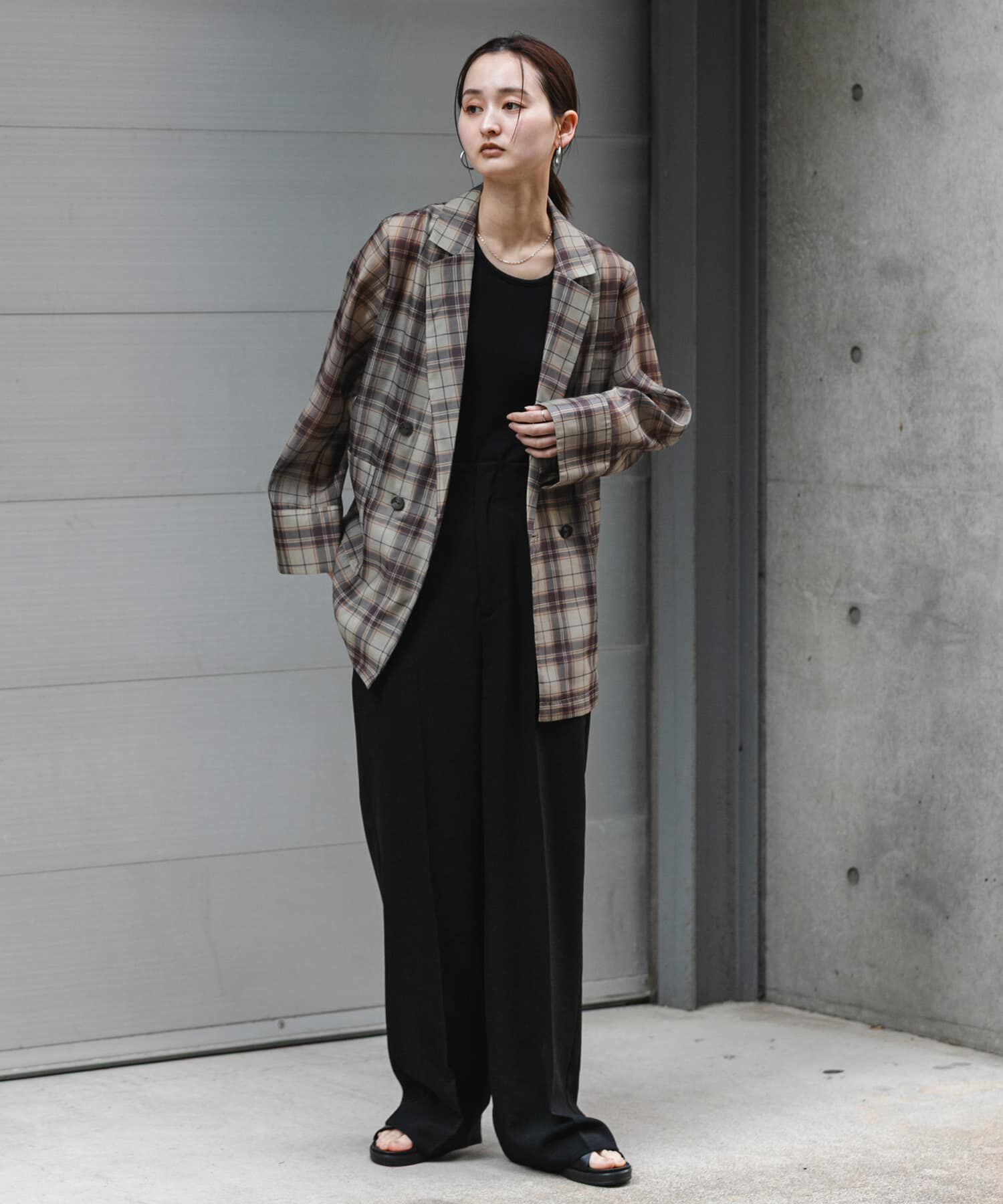 SENSE OF PLACE by URBAN RESEARCH「『UR TECH DRYLUXE』リネンライクワイドパンツ」|その他|