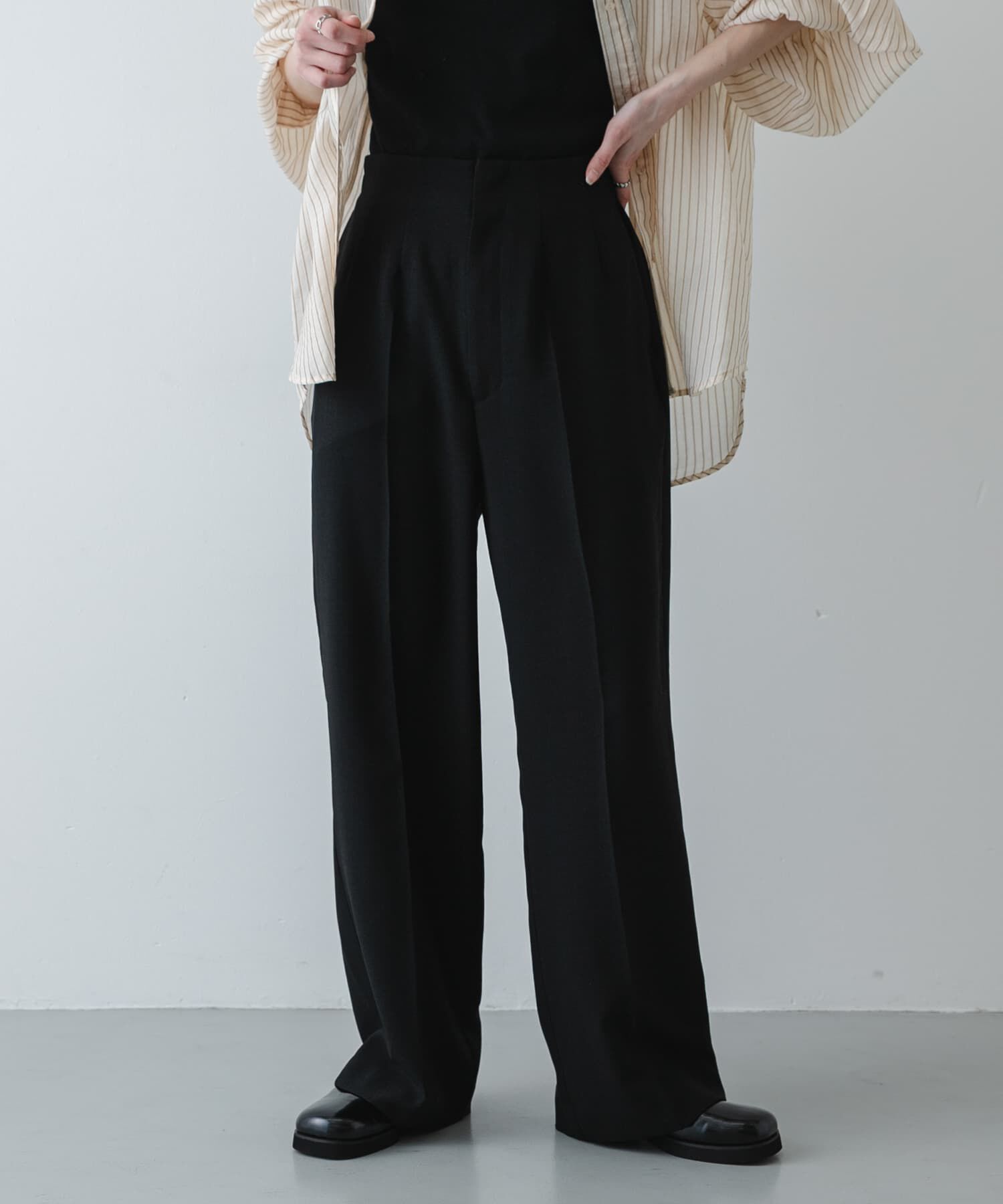 SENSE OF PLACE by URBAN RESEARCH「『UR TECH DRYLUXE』リネンライクワイドパンツ」|その他|