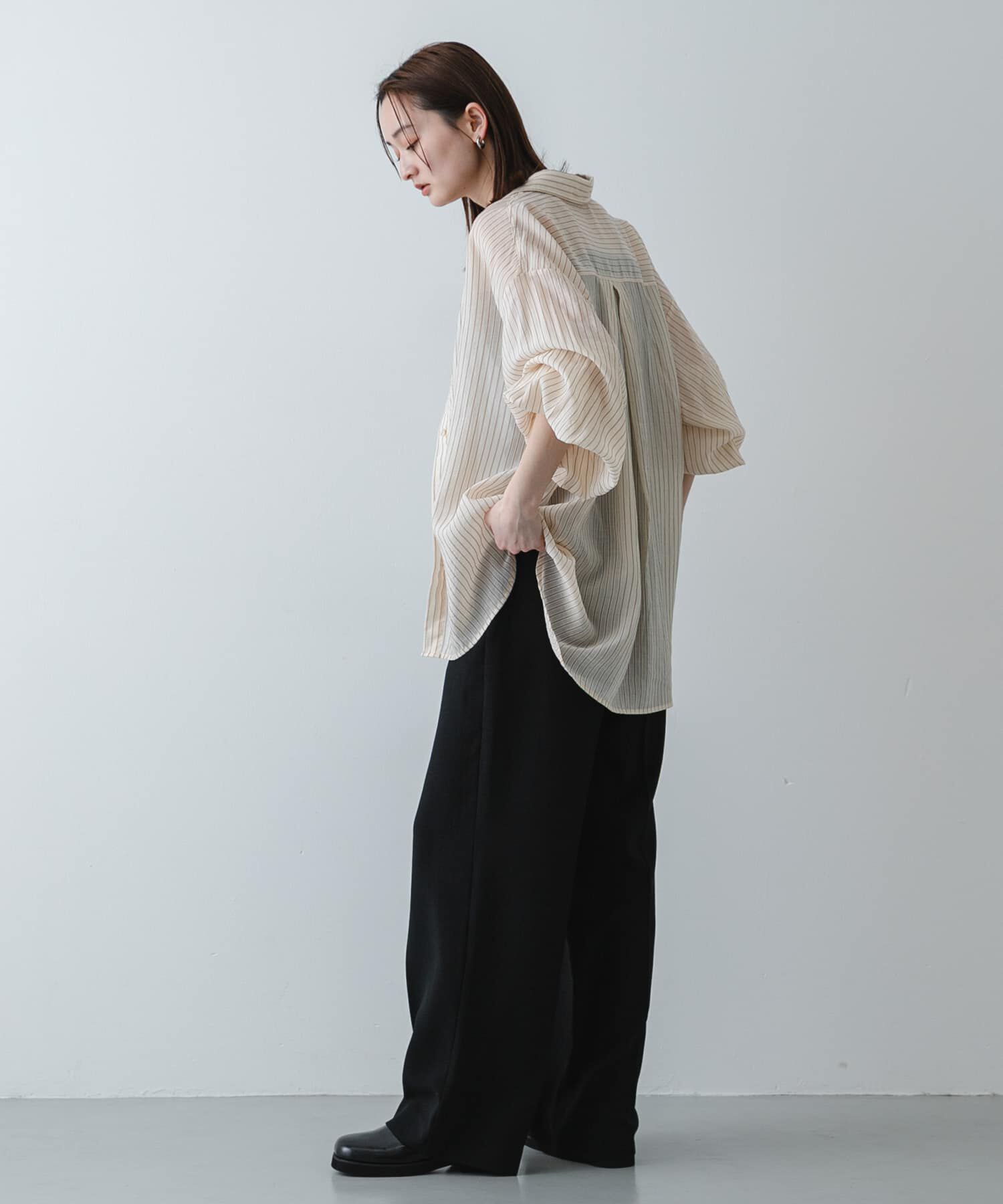 SENSE OF PLACE by URBAN RESEARCH「『UR TECH DRYLUXE』リネンライクワイドパンツ」|その他|