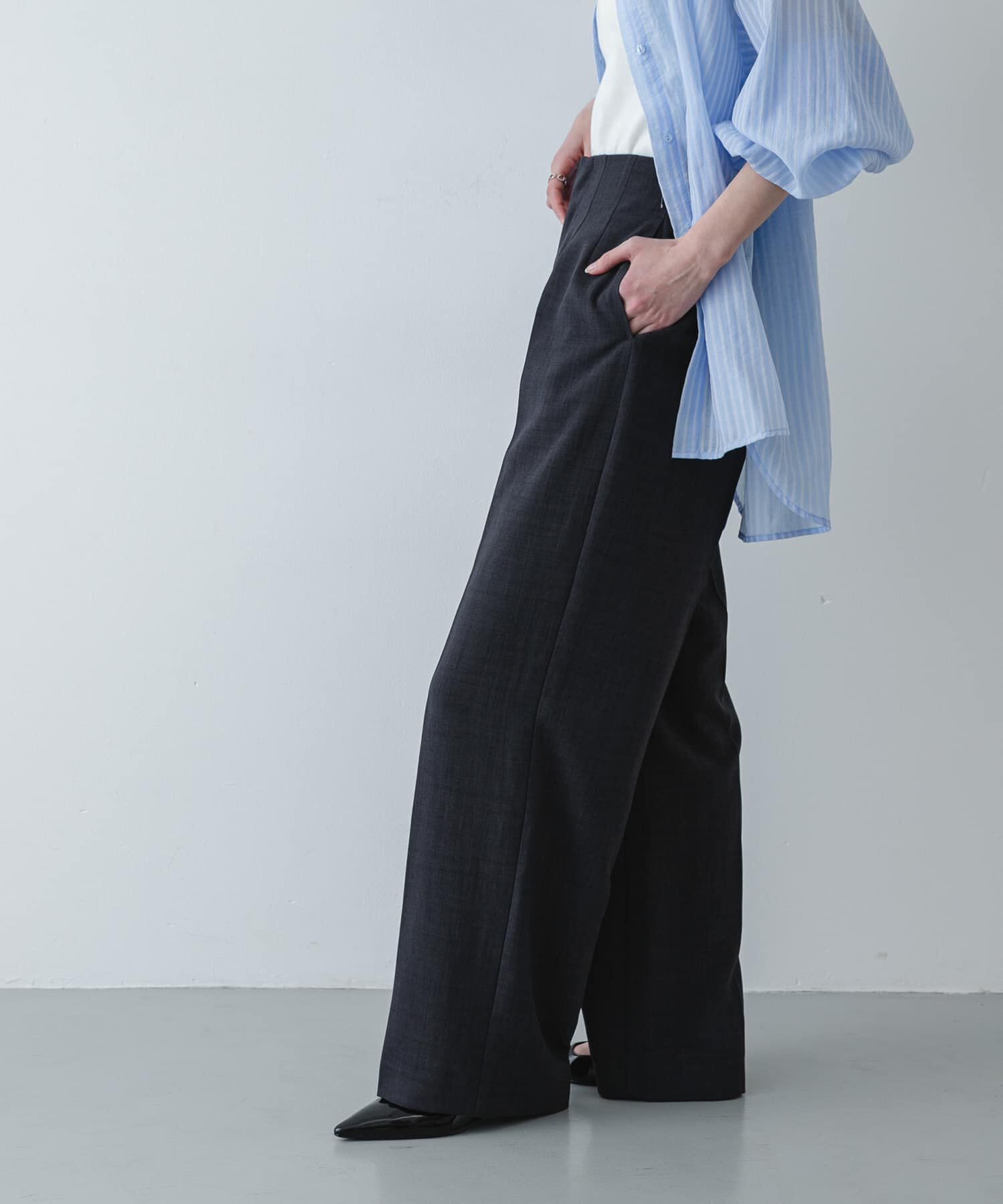 SENSE OF PLACE by URBAN RESEARCH「『UR TECH DRYLUXE』リネンライクワイドパンツ」|その他|
