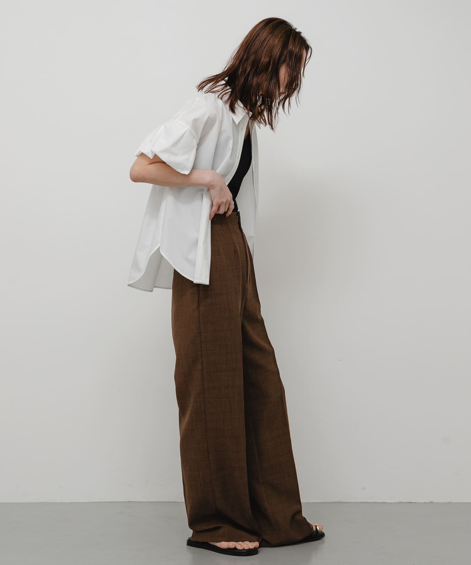SENSE OF PLACE by URBAN RESEARCH「『UR TECH DRYLUXE』リネンライクワイドパンツ」|その他|