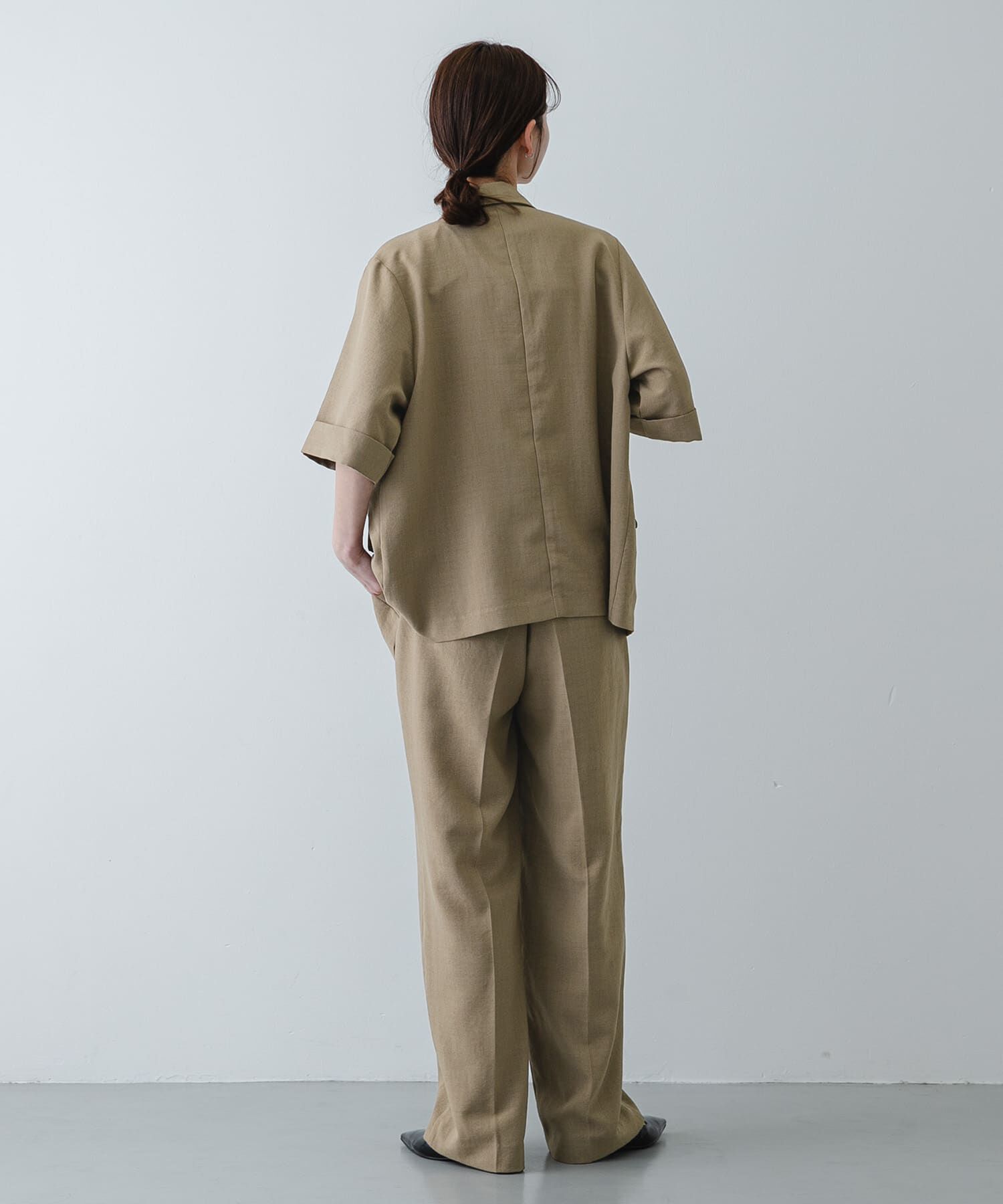 SENSE OF PLACE by URBAN RESEARCH「『UR TECH DRYLUXE』リネンライクワイドパンツ」|その他|
