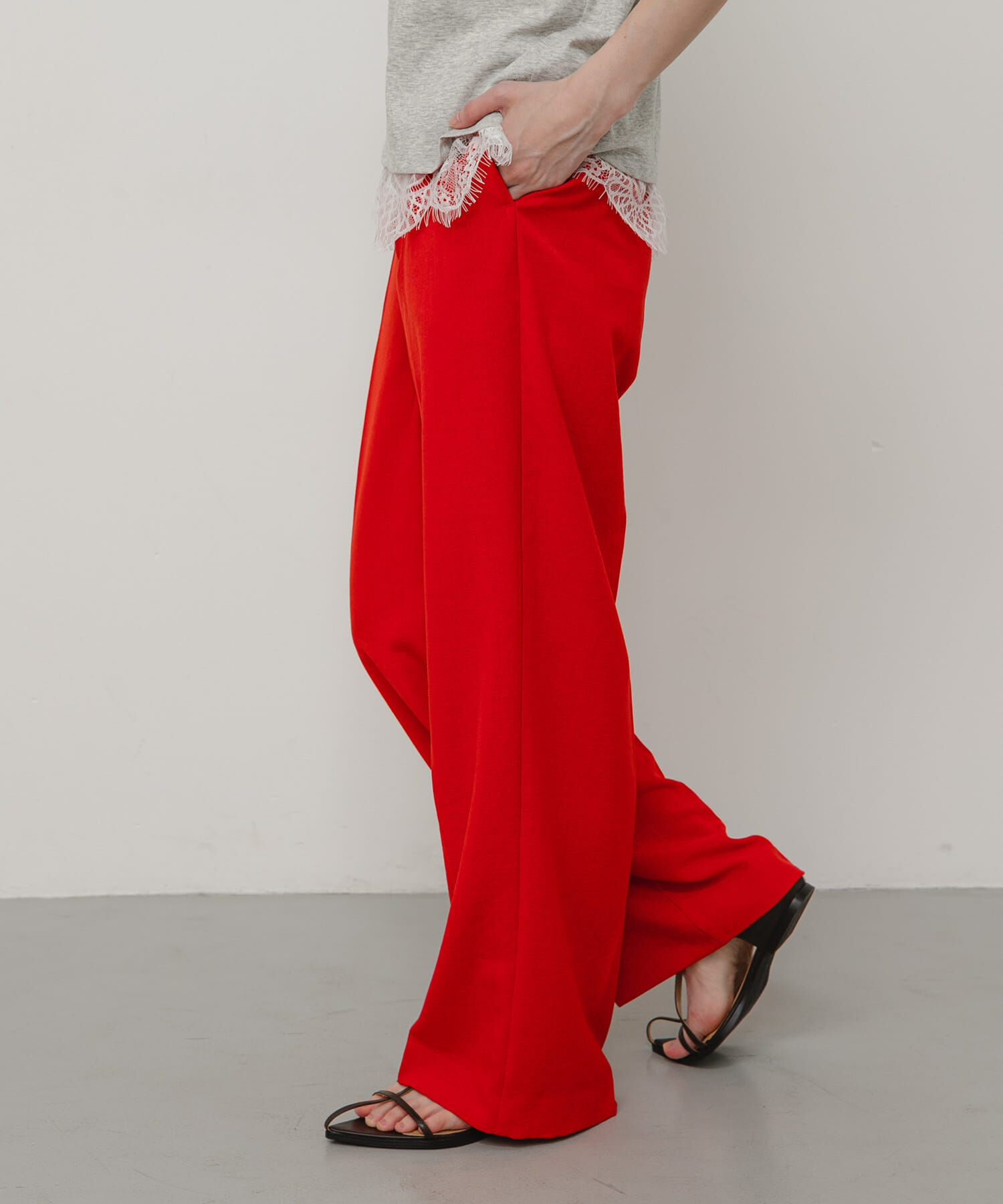 SENSE OF PLACE by URBAN RESEARCH「『UR TECH DRYLUXE』リネンライクワイドパンツ」|その他|
