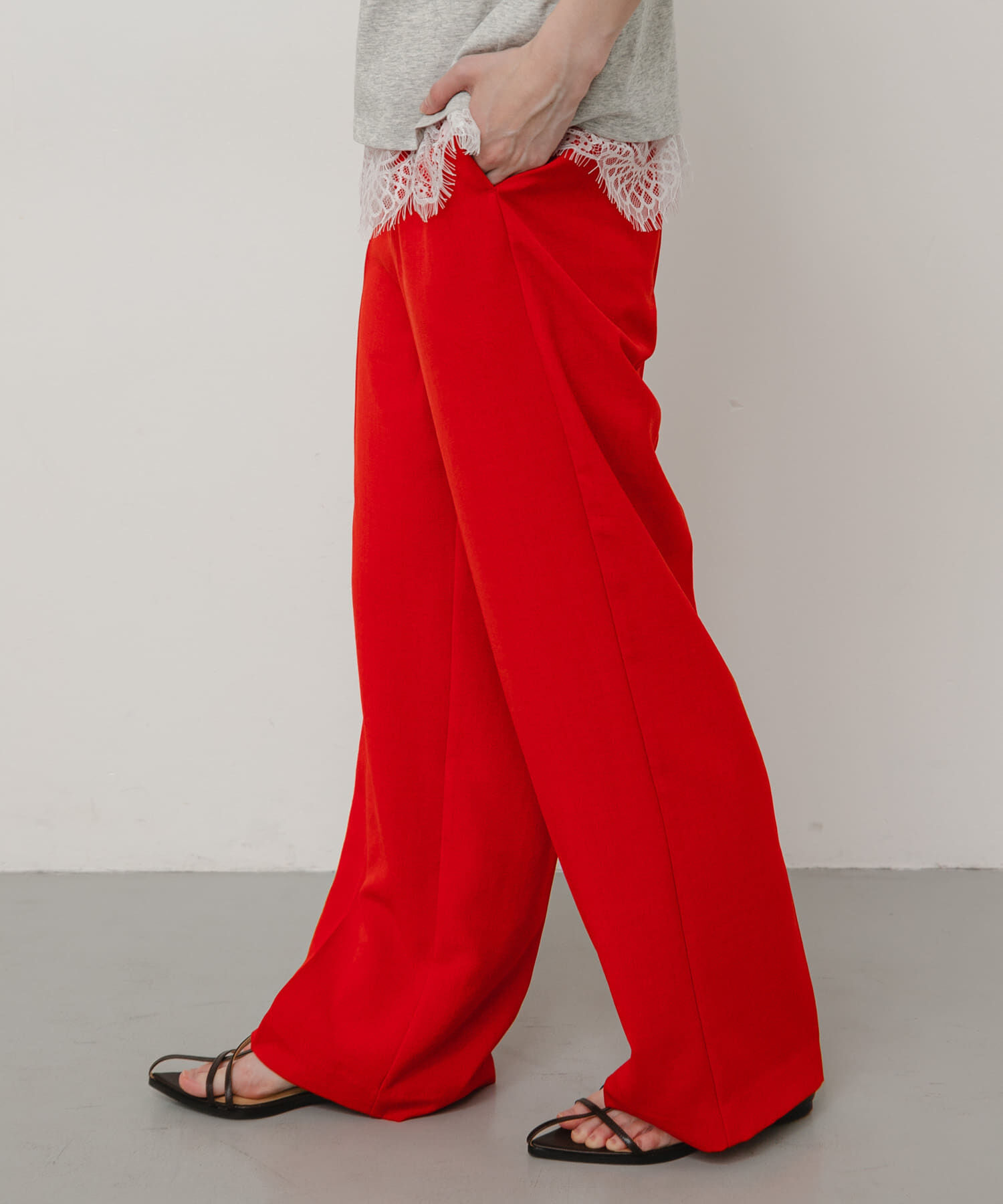 SENSE OF PLACE by URBAN RESEARCH「『UR TECH DRYLUXE』リネンライクワイドパンツ」|その他|