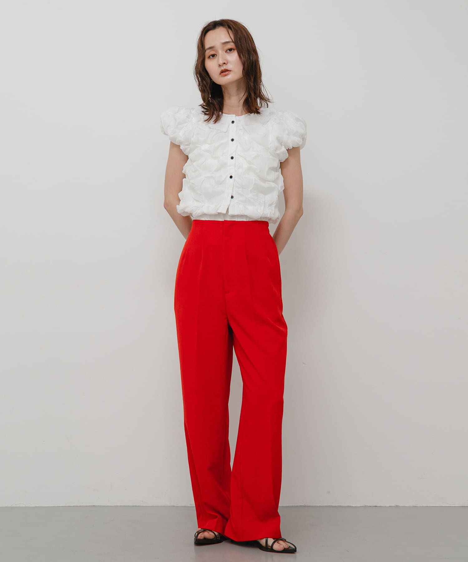 SENSE OF PLACE by URBAN RESEARCH「『UR TECH DRYLUXE』リネンライクワイドパンツ」|その他|
