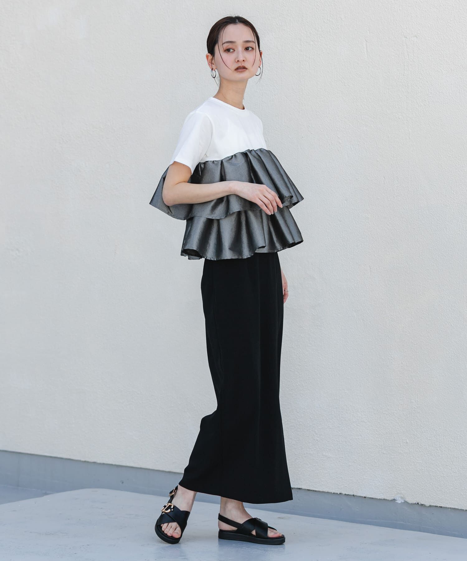 SENSE OF PLACE by URBAN RESEARCH「『UR TECH DRYLUXE』リネンライクスリットタイトスカート」|スカート|