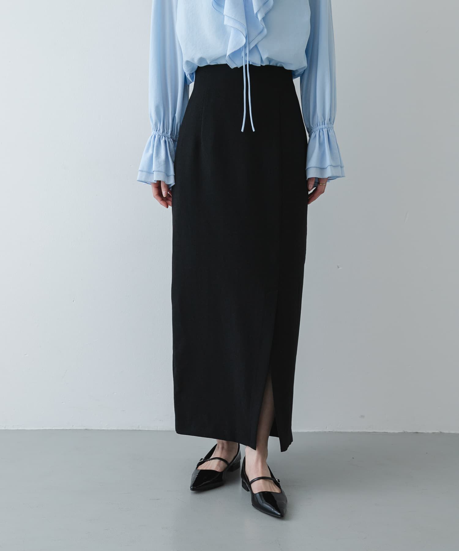 SENSE OF PLACE by URBAN RESEARCH「『UR TECH DRYLUXE』リネンライクスリットタイトスカート」|スカート|