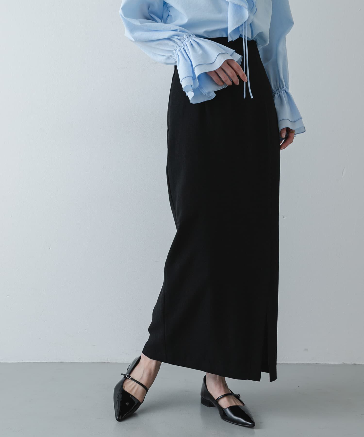 SENSE OF PLACE by URBAN RESEARCH「『UR TECH DRYLUXE』リネンライクスリットタイトスカート」|スカート|