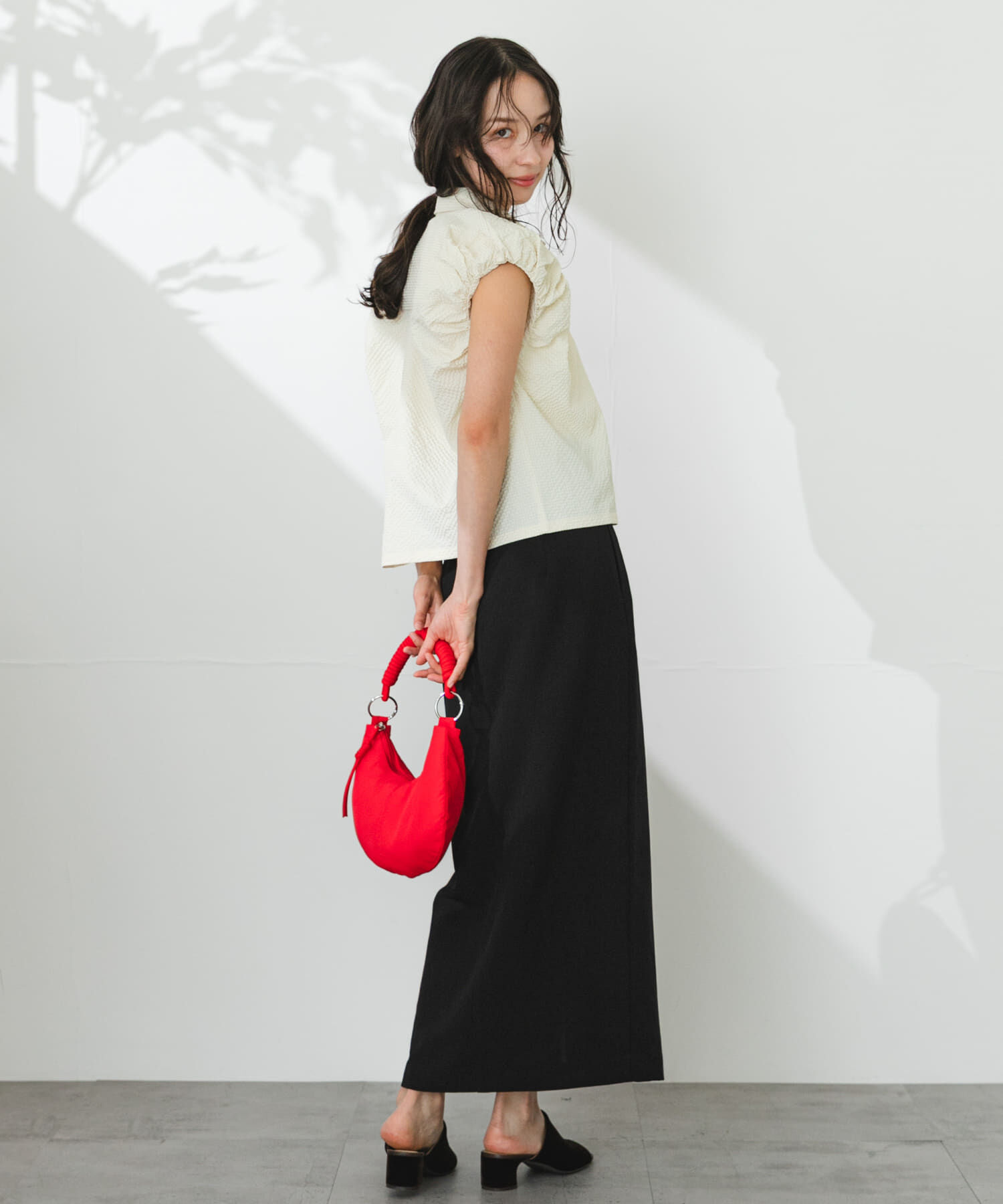 SENSE OF PLACE by URBAN RESEARCH「『UR TECH DRYLUXE』リネンライクスリットタイトスカート」|スカート|