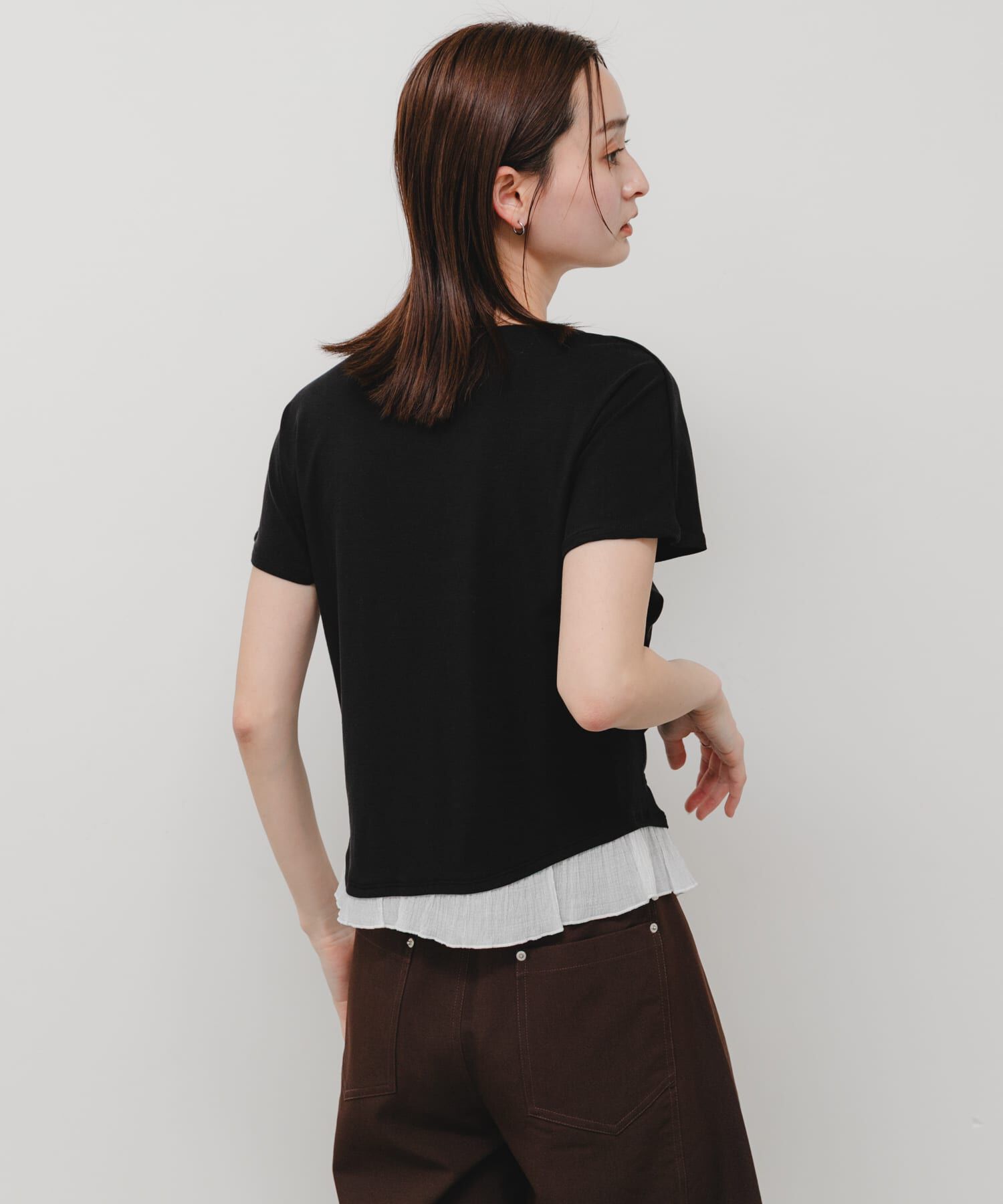 SENSE OF PLACE by URBAN RESEARCH「フリルドレープトップ」|Tシャツ・カットソー|