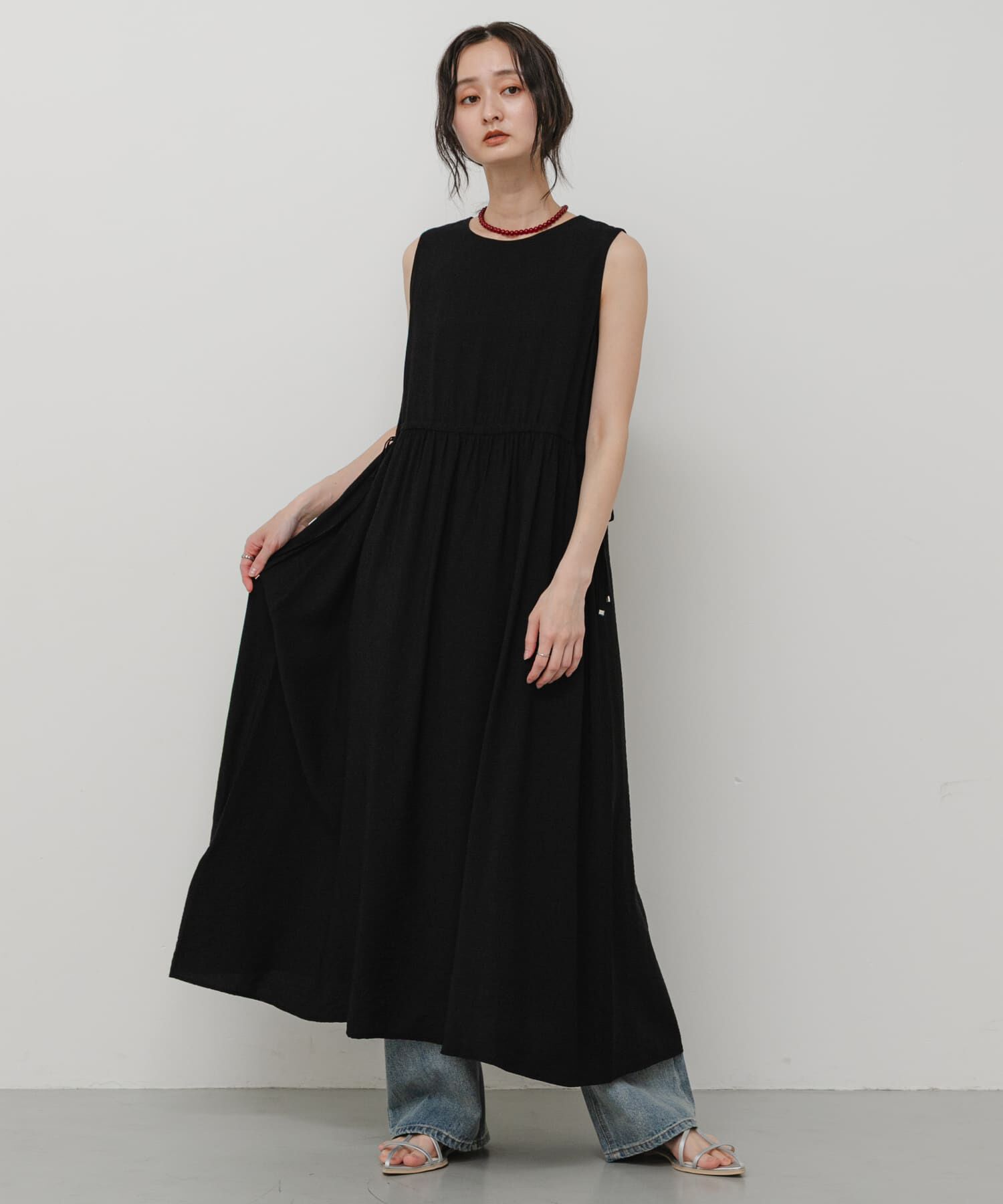 SENSE OF PLACE by URBAN RESEARCH「2wayウエストギャザーワンピース」|ワンピース|