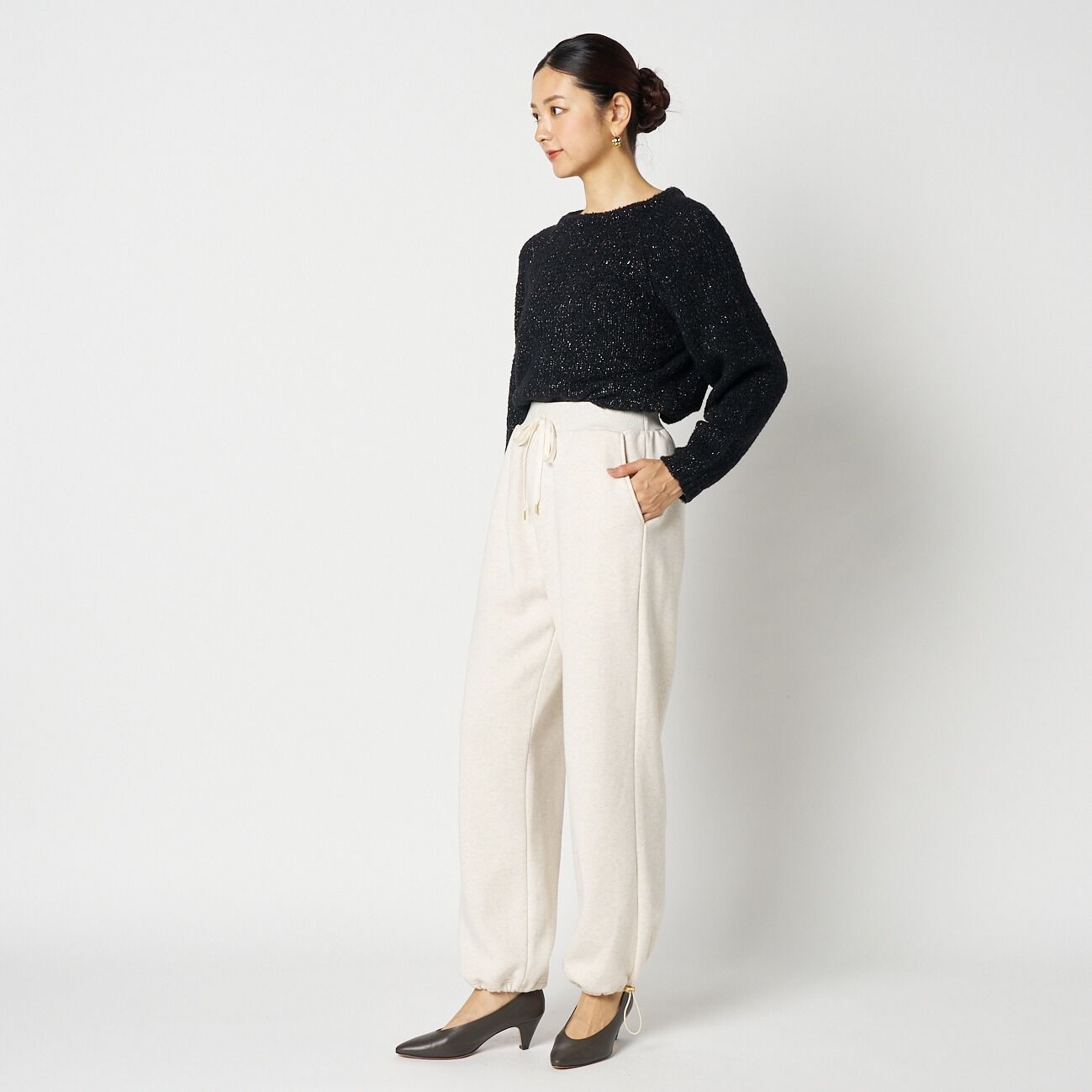 HELIOPOLE「HELIOPOLE GLITTER BOUCLE KNIT」|ニット・セーター|