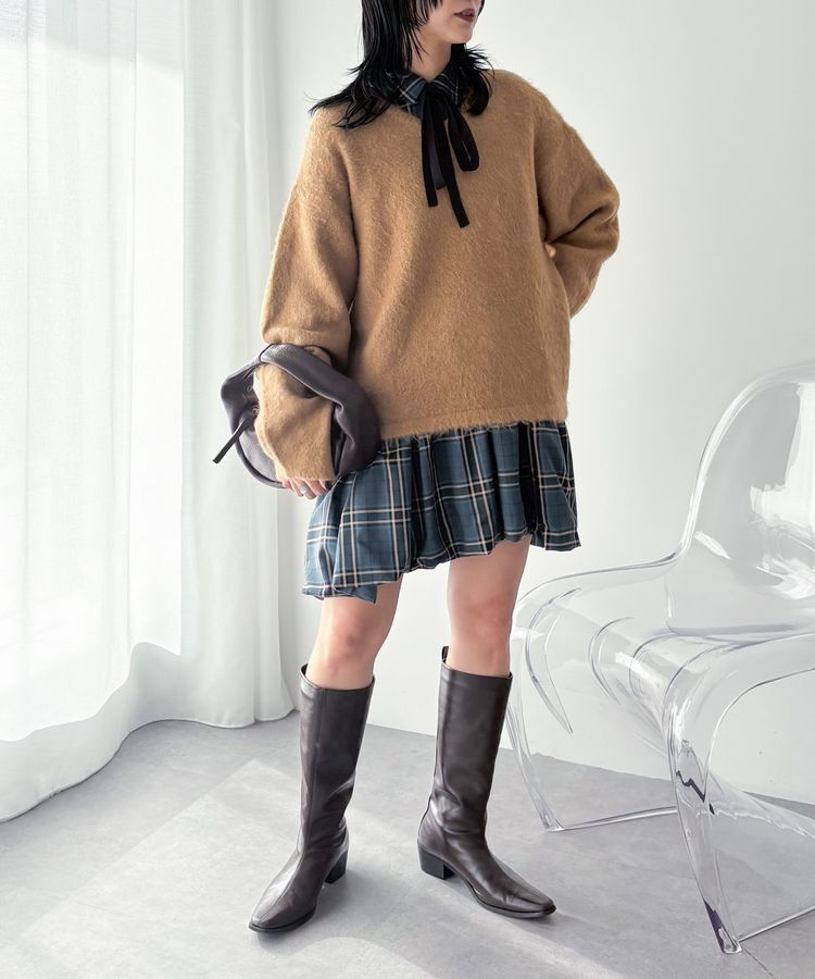 AnriettMusee「VネックニットTOPS」|ニット・セーター|