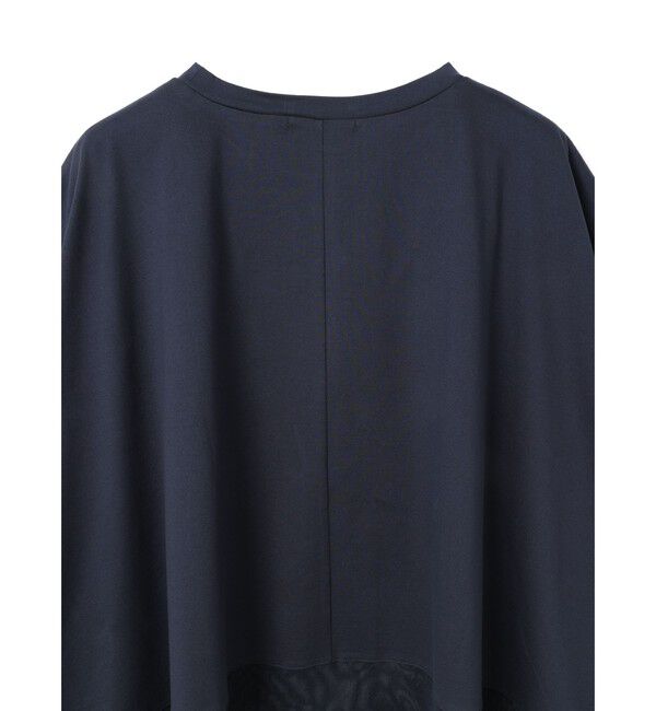 mizuiro ind「mizuiro ind メッシュヘムワイドプルオーバー」|Tシャツ・カットソー|
