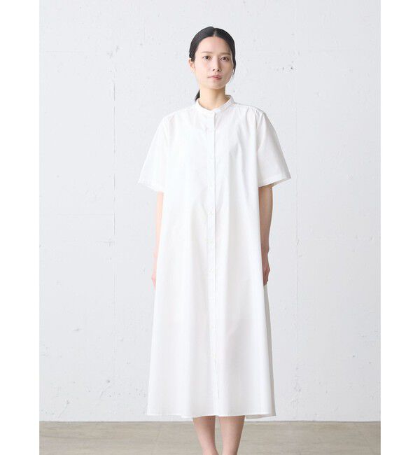 MidiUmi「MidiUmi ハーフスリーブAラインシャツワンピース」|ワンピース|
