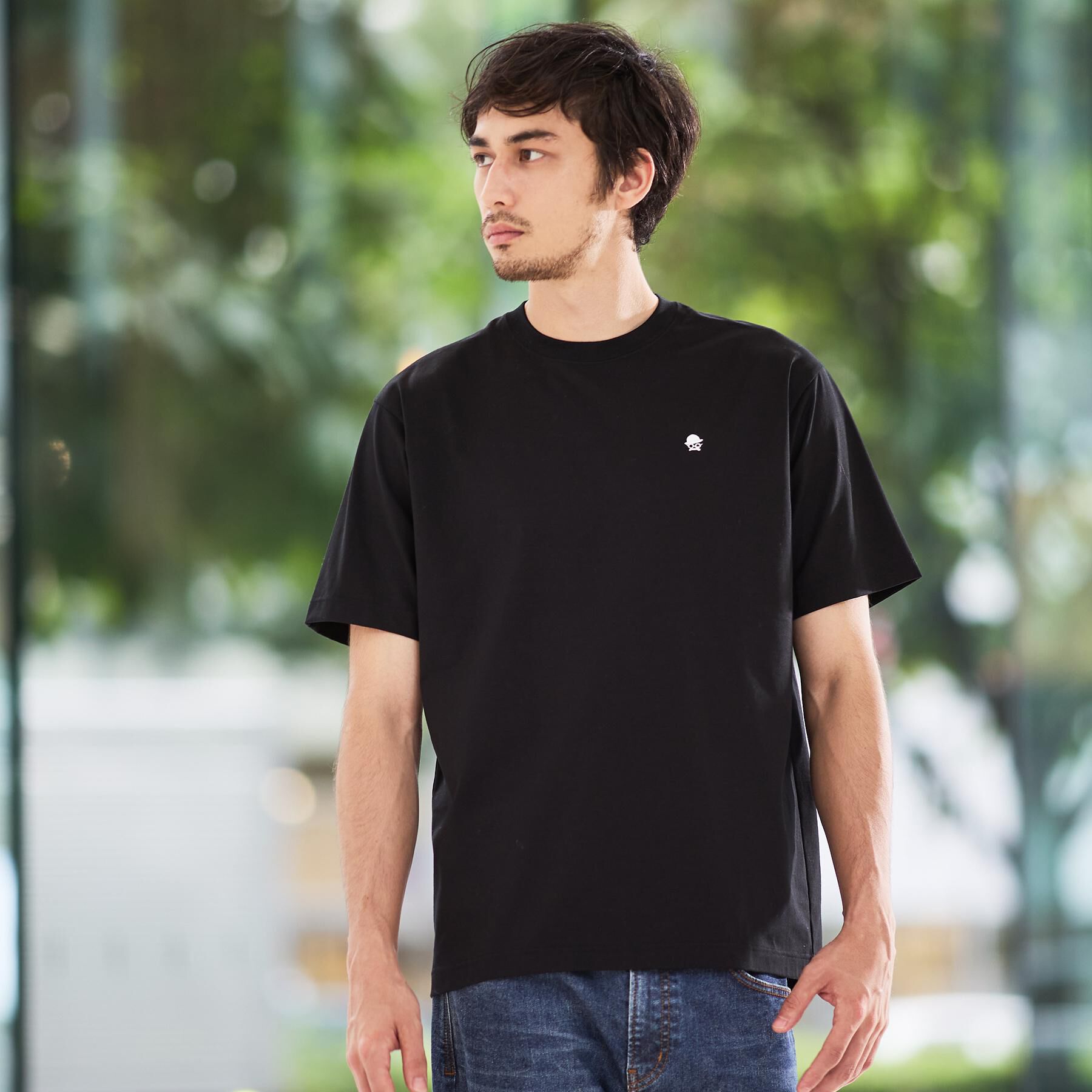 TAKEO KIKUCHI「【日本製】ワンポイント刺繍 半袖Tシャツ」|Tシャツ・カットソー|