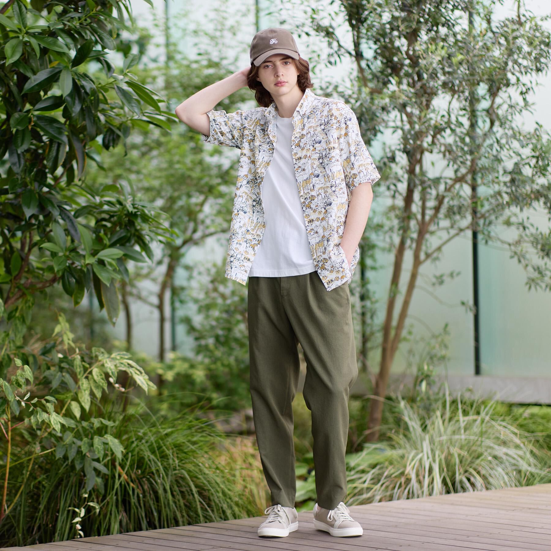 TAKEO KIKUCHI「【日本製】DotAir（R）リゾートプリント半袖シャツ」|シャツ・ブラウス|