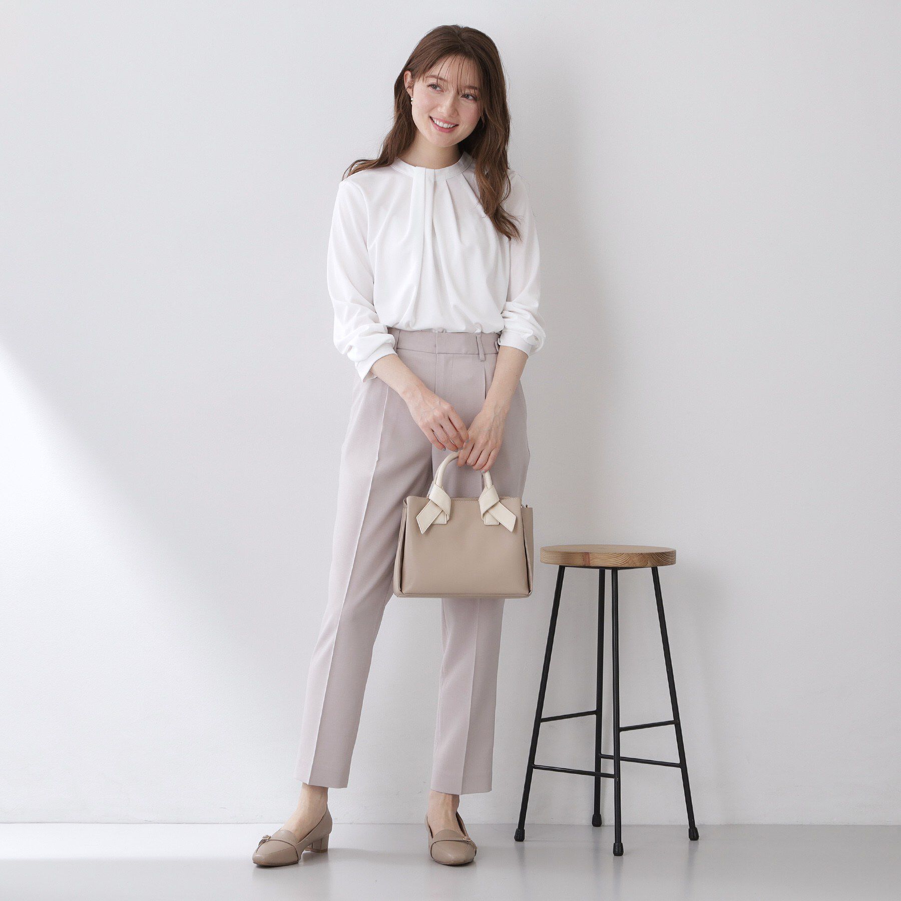 index「ランダムタックトップス【洗濯機OK／吸水速乾／接触冷感／UVケア】《5col》」|Tシャツ・カットソー|