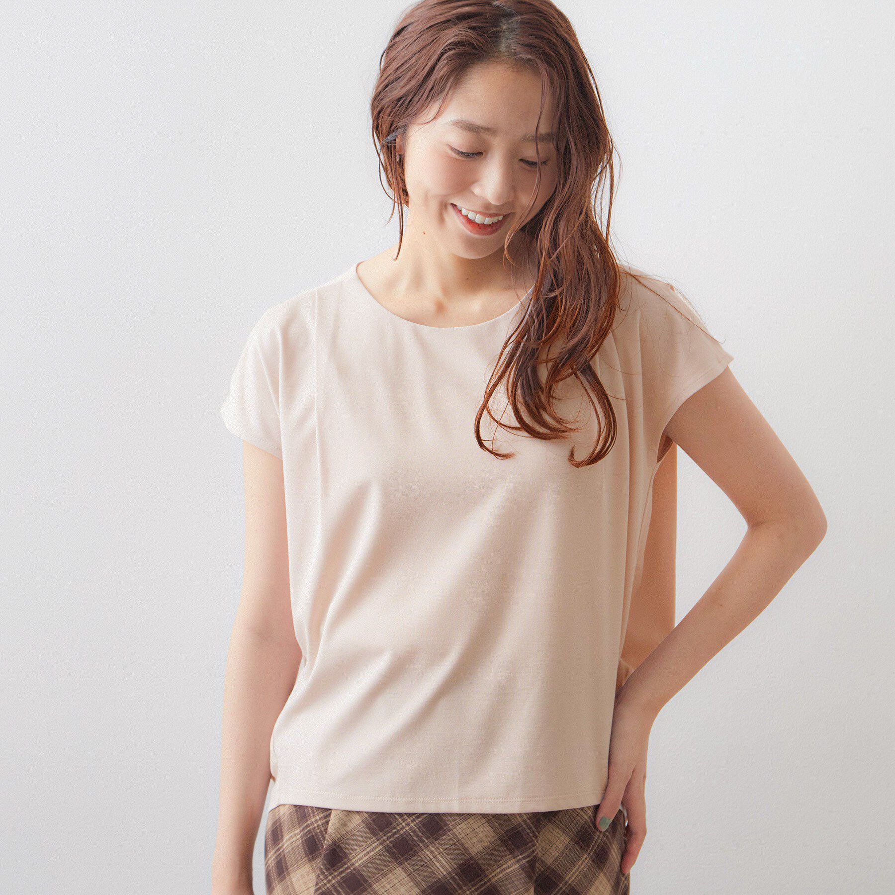 index「【接触冷感／UV】ひんやりコクーントップス《洗濯機OK》」|Tシャツ・カットソー|