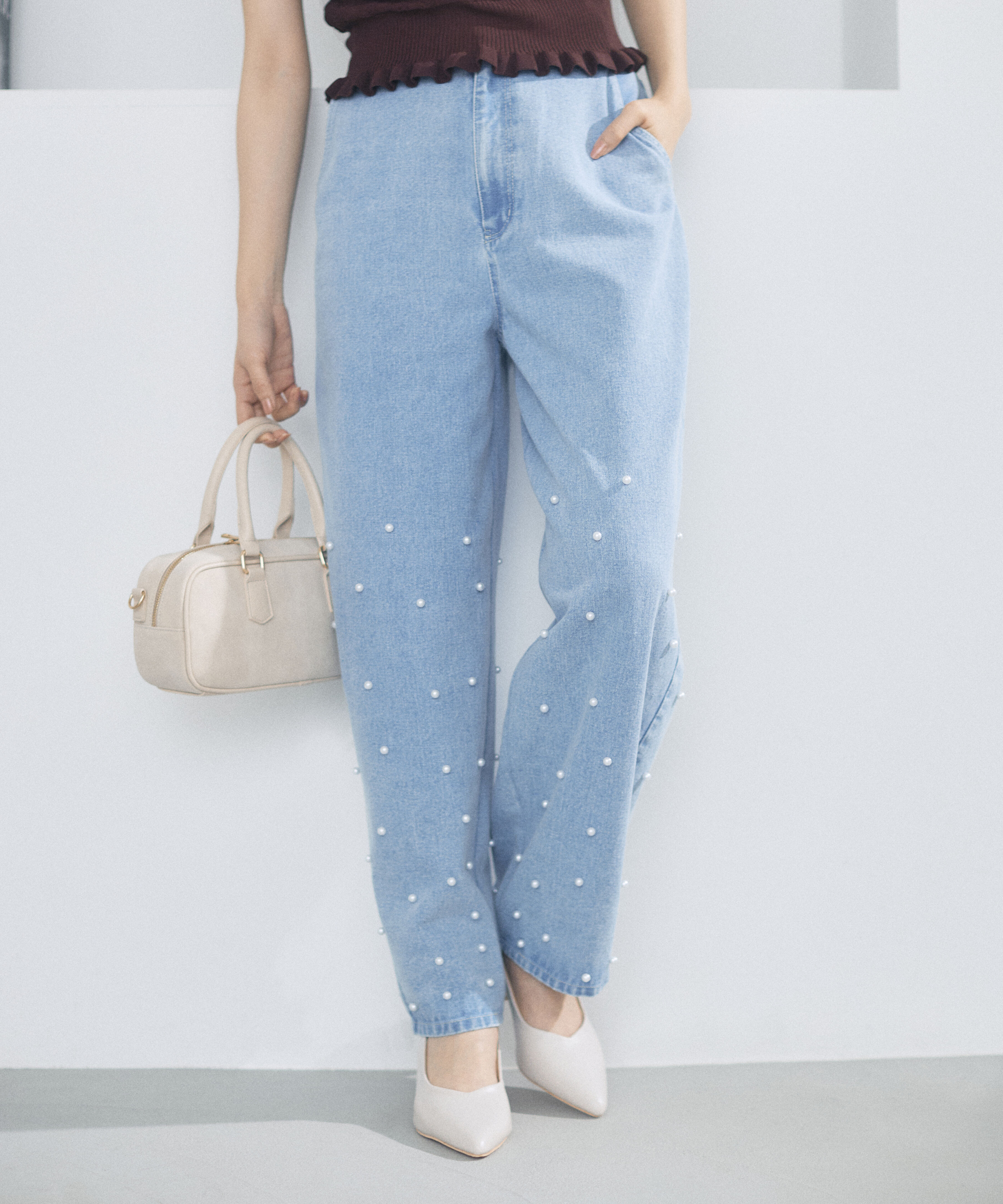 PROPORTION BODY DRESSING「パールデニムパンツ」|その他|
