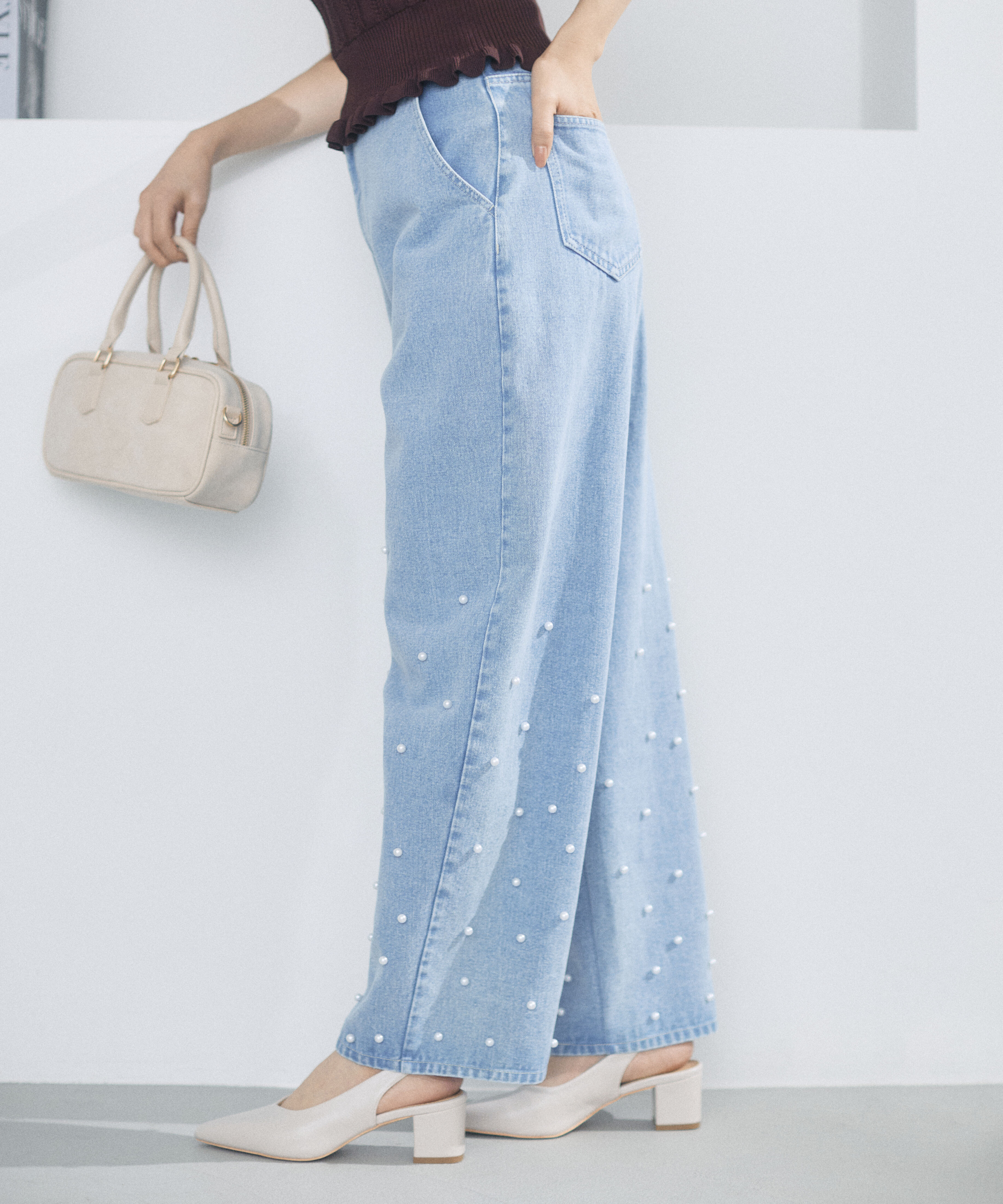PROPORTION BODY DRESSING「パールデニムパンツ」|その他|