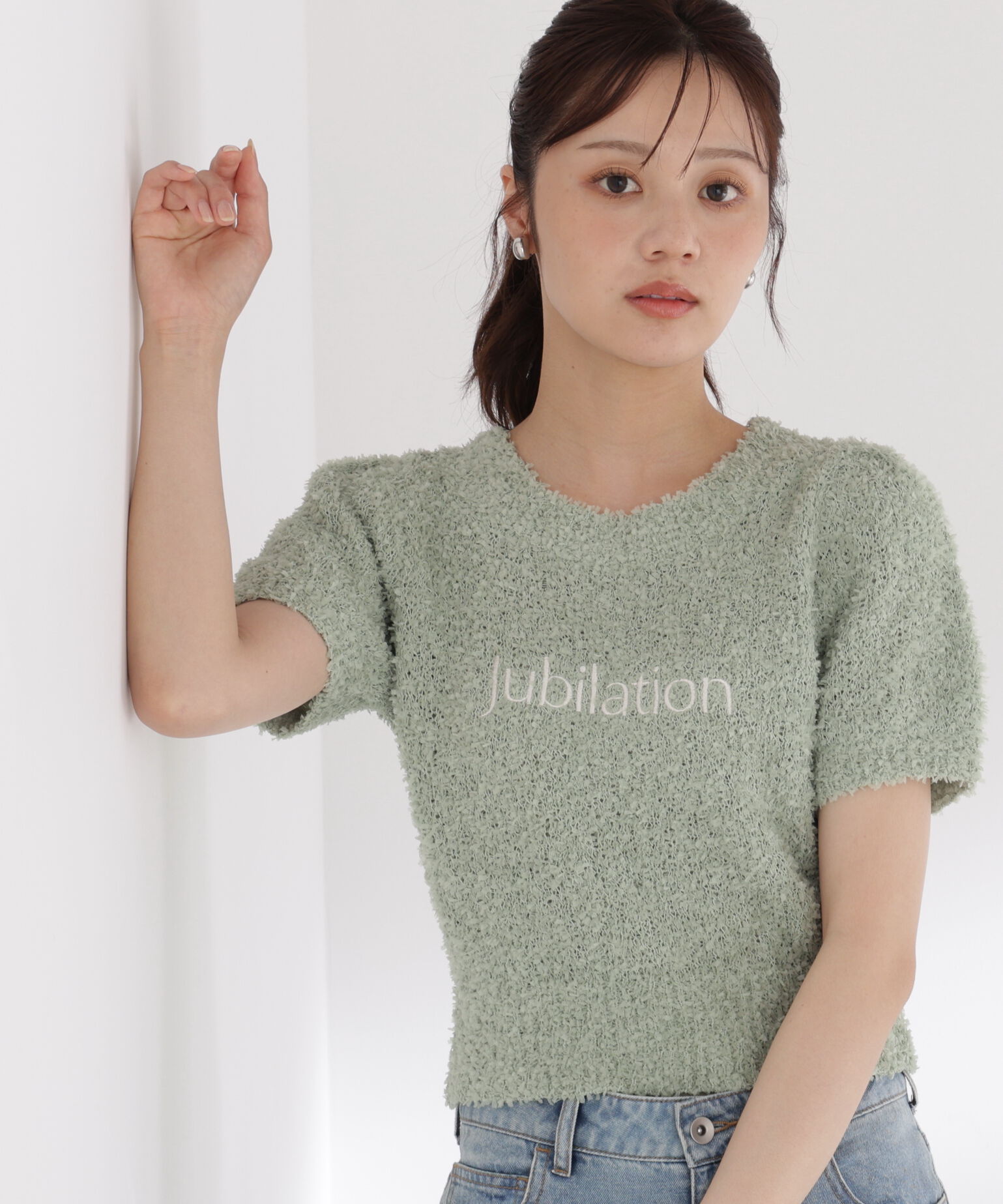 PROPORTION BODY DRESSING「＜EDIT COLOGNE＞テープヤーンコンパクトニットトップス」|ニット・セーター|