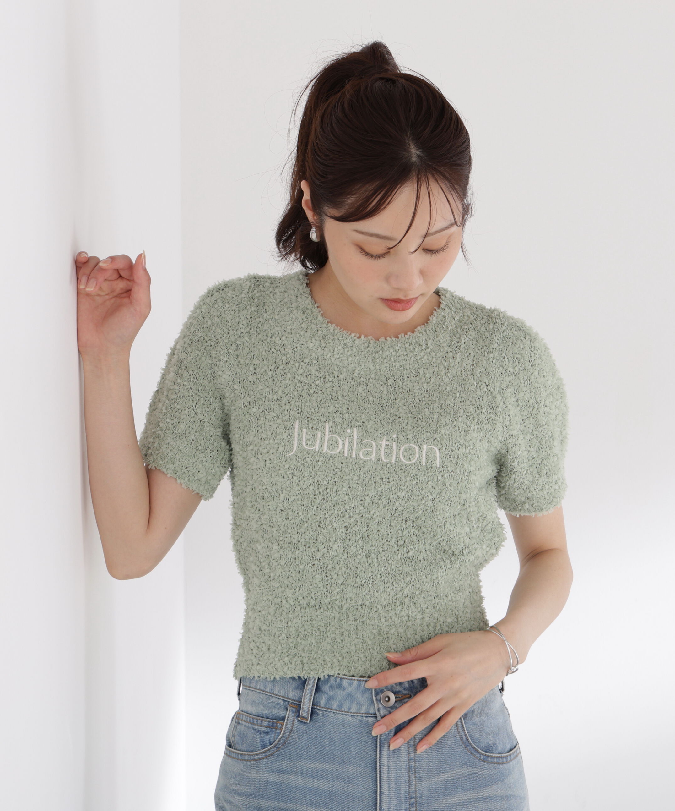 PROPORTION BODY DRESSING「＜EDIT COLOGNE＞テープヤーンコンパクトニットトップス」|ニット・セーター|
