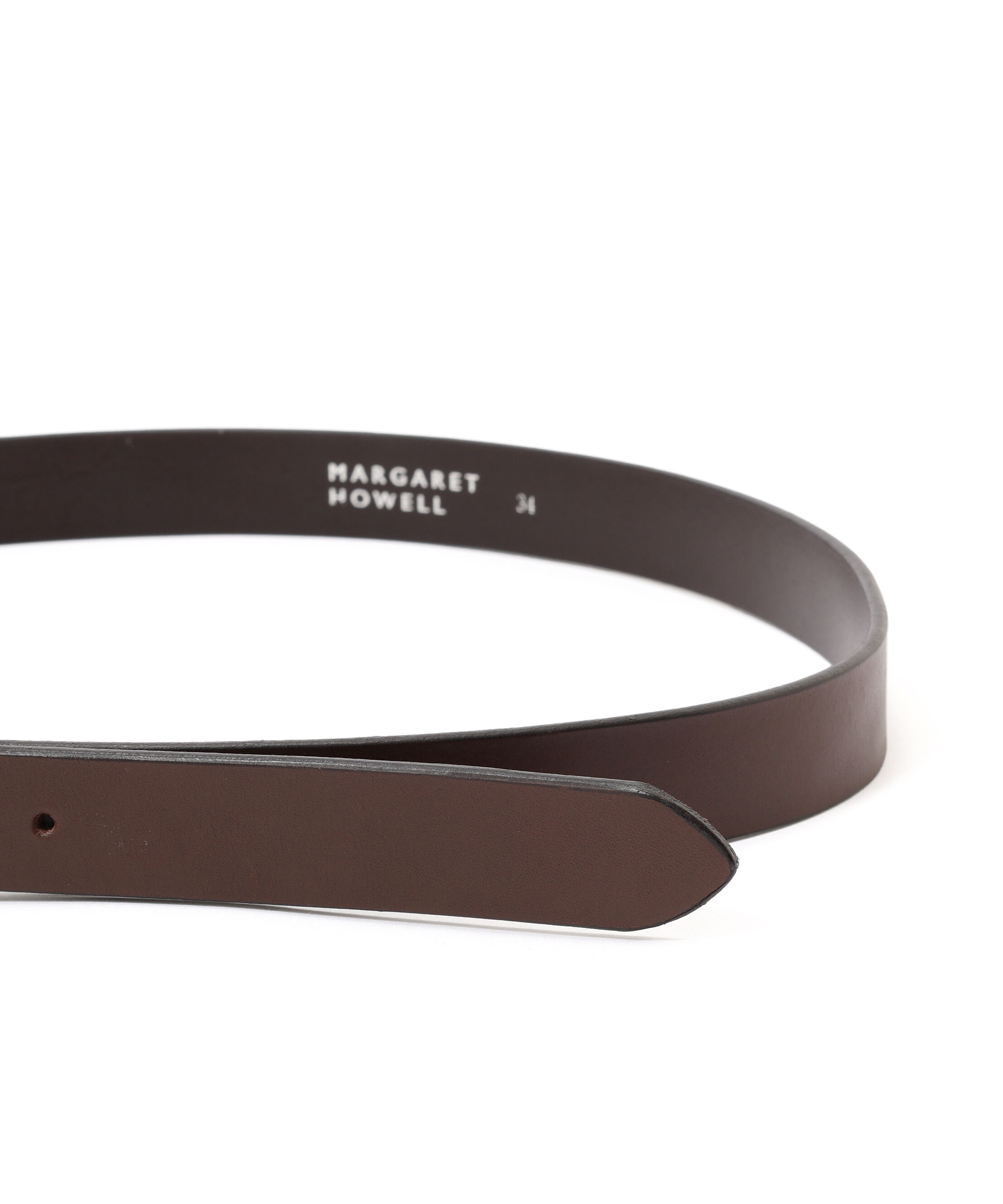 MARGARET HOWELL「OILED LEATHER NARROW BELT」|ベルト|