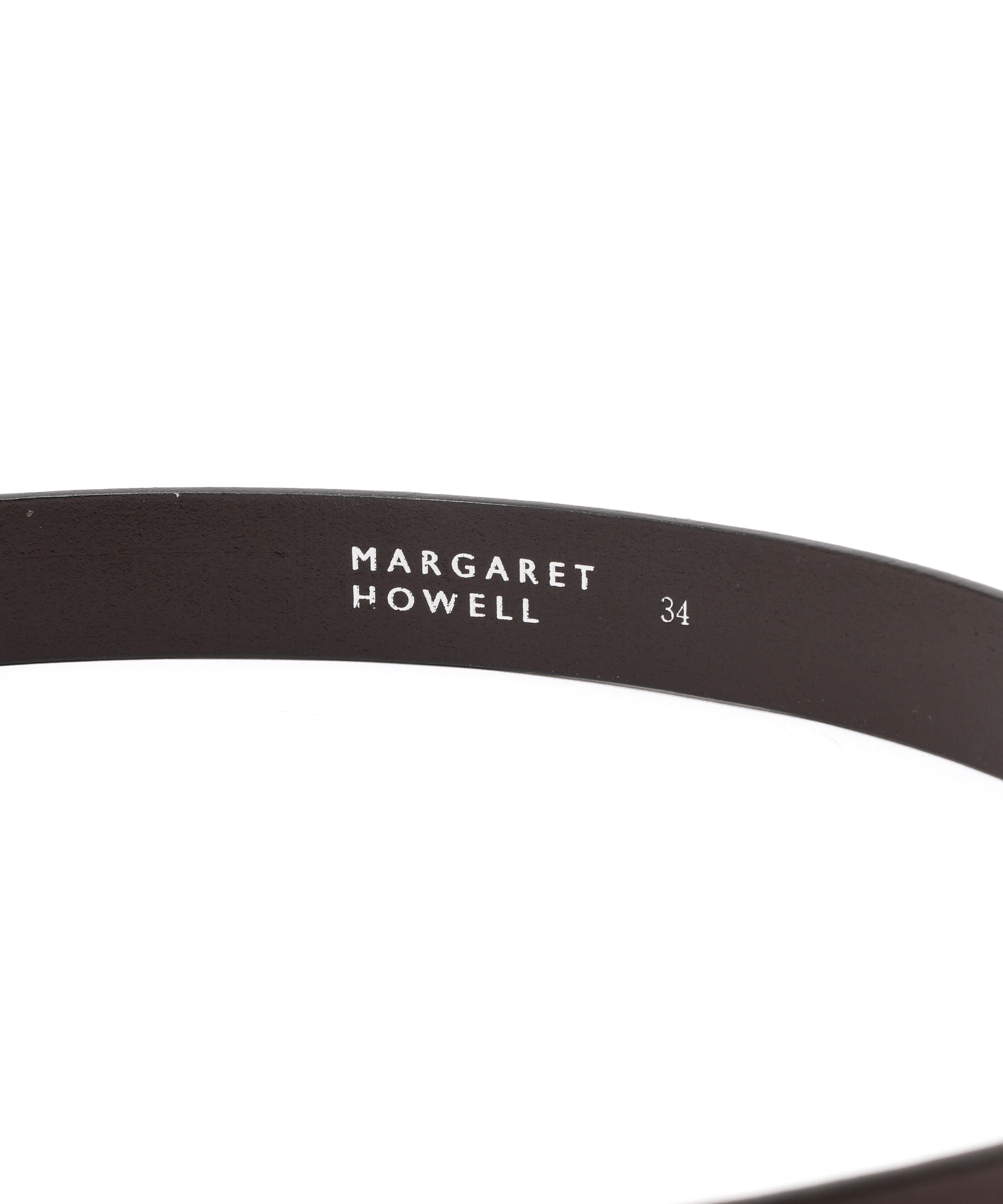 MARGARET HOWELL「OILED LEATHER NARROW BELT」|ベルト|