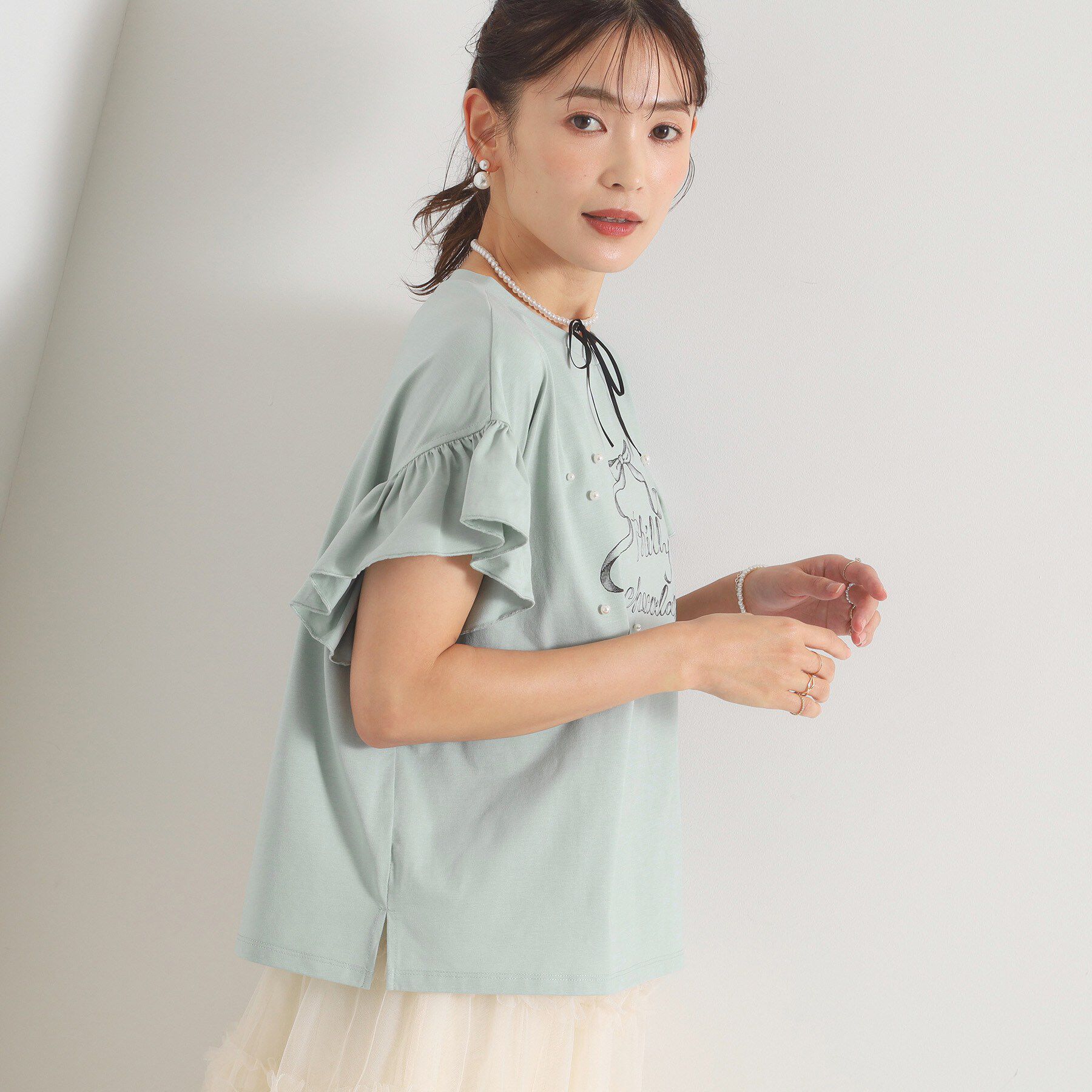 ITS&rsquo;DEMO「<Philly chocolateコラボ>リボンTシャツ」|Tシャツ・カットソー|