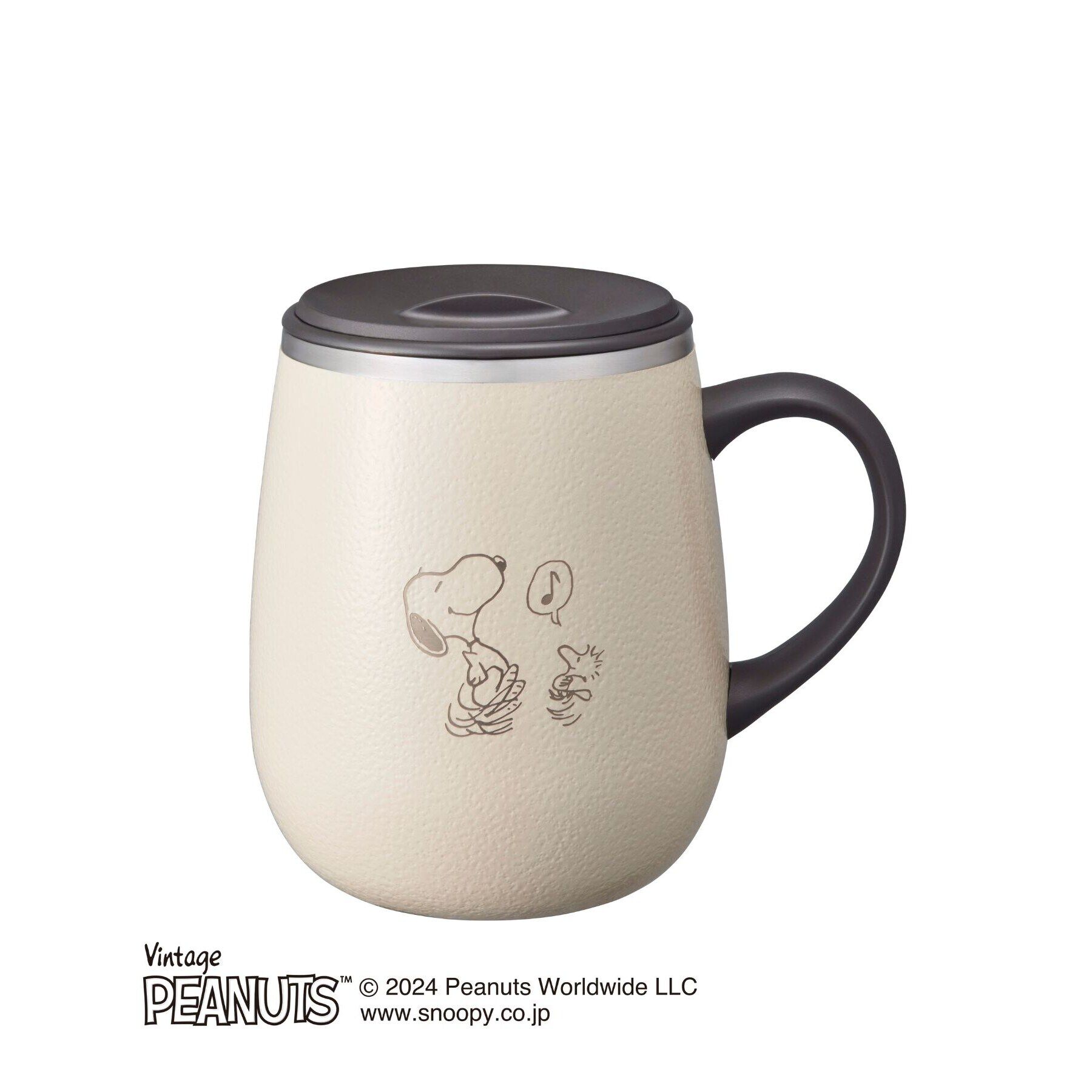 212 KITCHEN STORE「PEANUTS 蓋つきステンレスマグ Tall ECUR ＜BRUNO ブルーノ＞」|グラス・マグカップ|